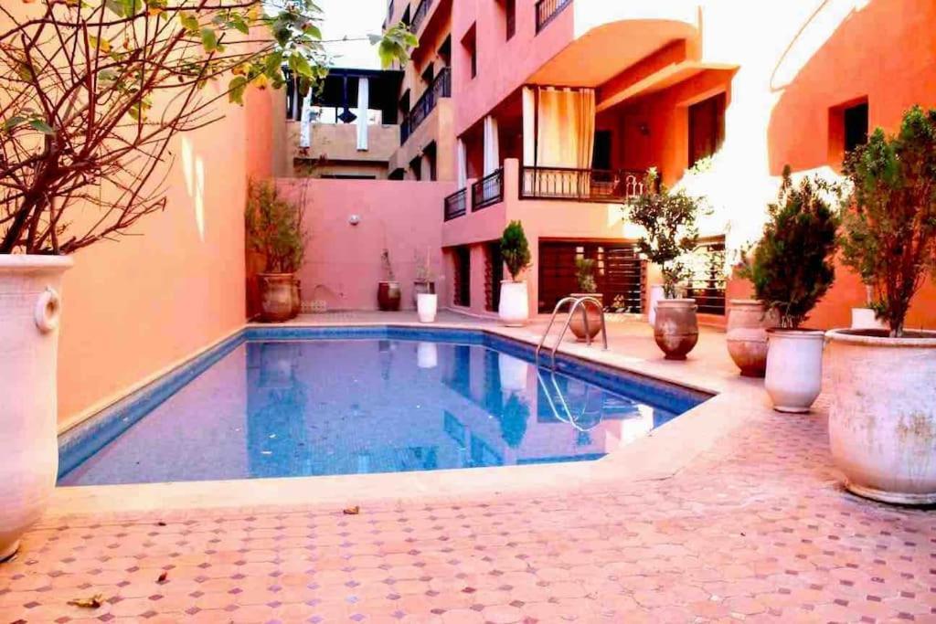 Cosy Appartement Au Coeur De Gueliz Marrakesh Eksteriør billede